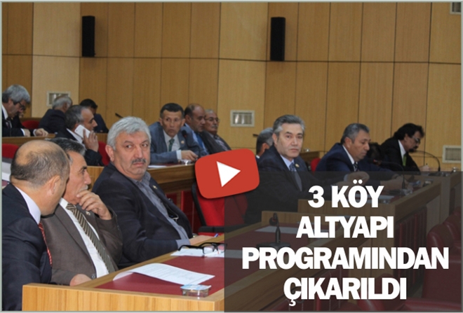 3 KÖY ALTYAPI PROGRAMINDA ÇIKARILDI