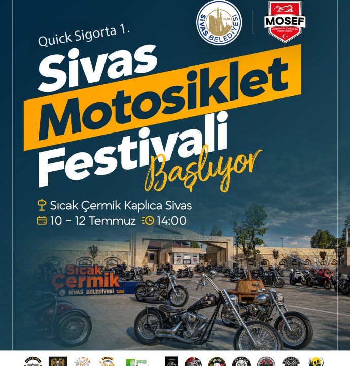 Sivas Motosiklet Festivali Yarın Başlıyor!
