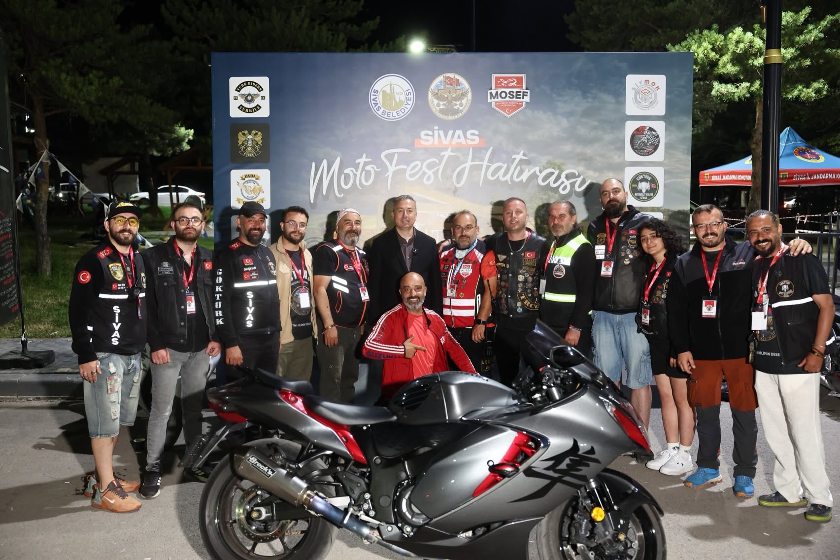 Sivas'ta motosiklet festivali coşkuyla başladı