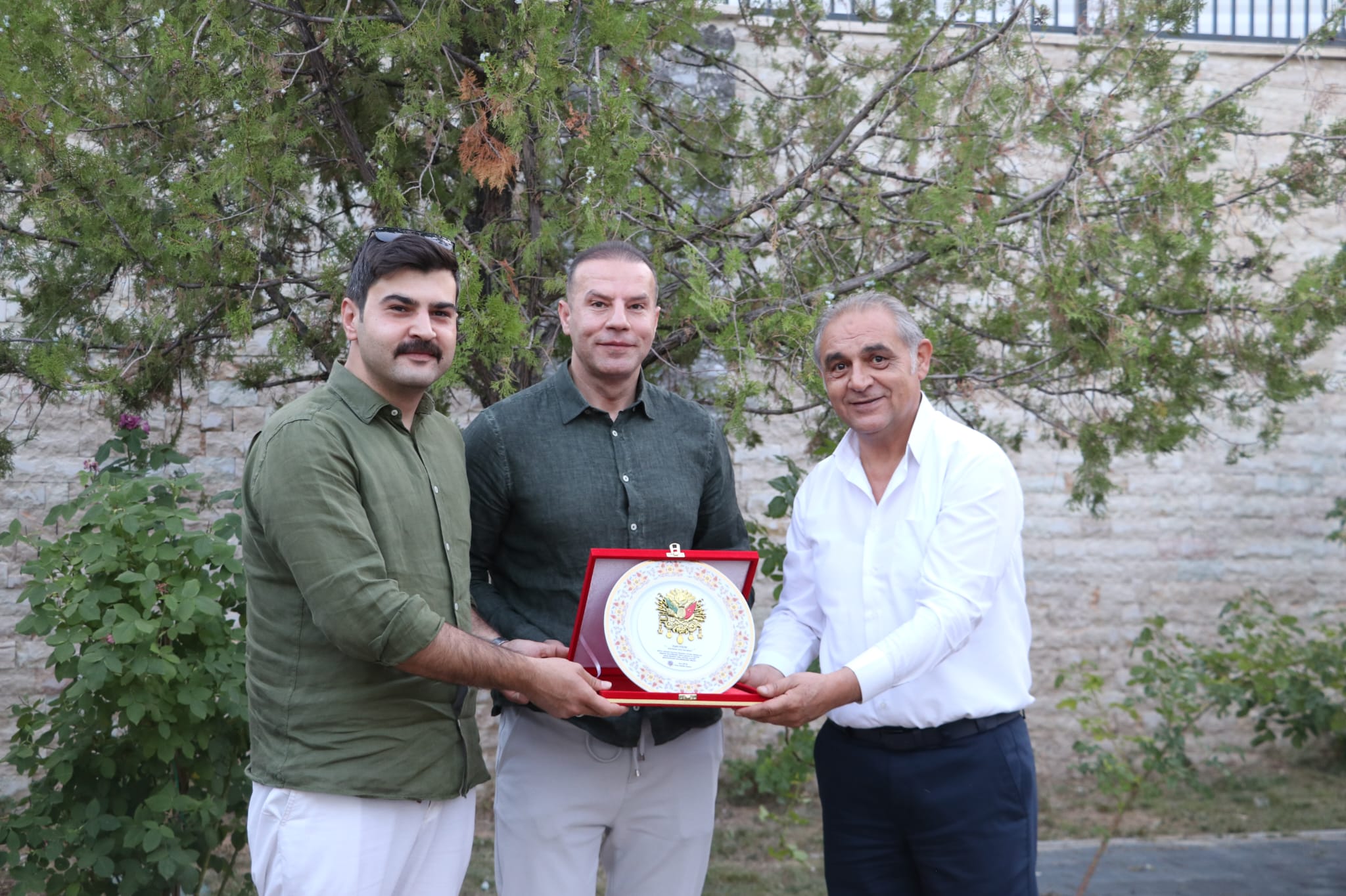 Gürün'de tayini çıkan savcı, komutan ve başkomisere veda gecesi