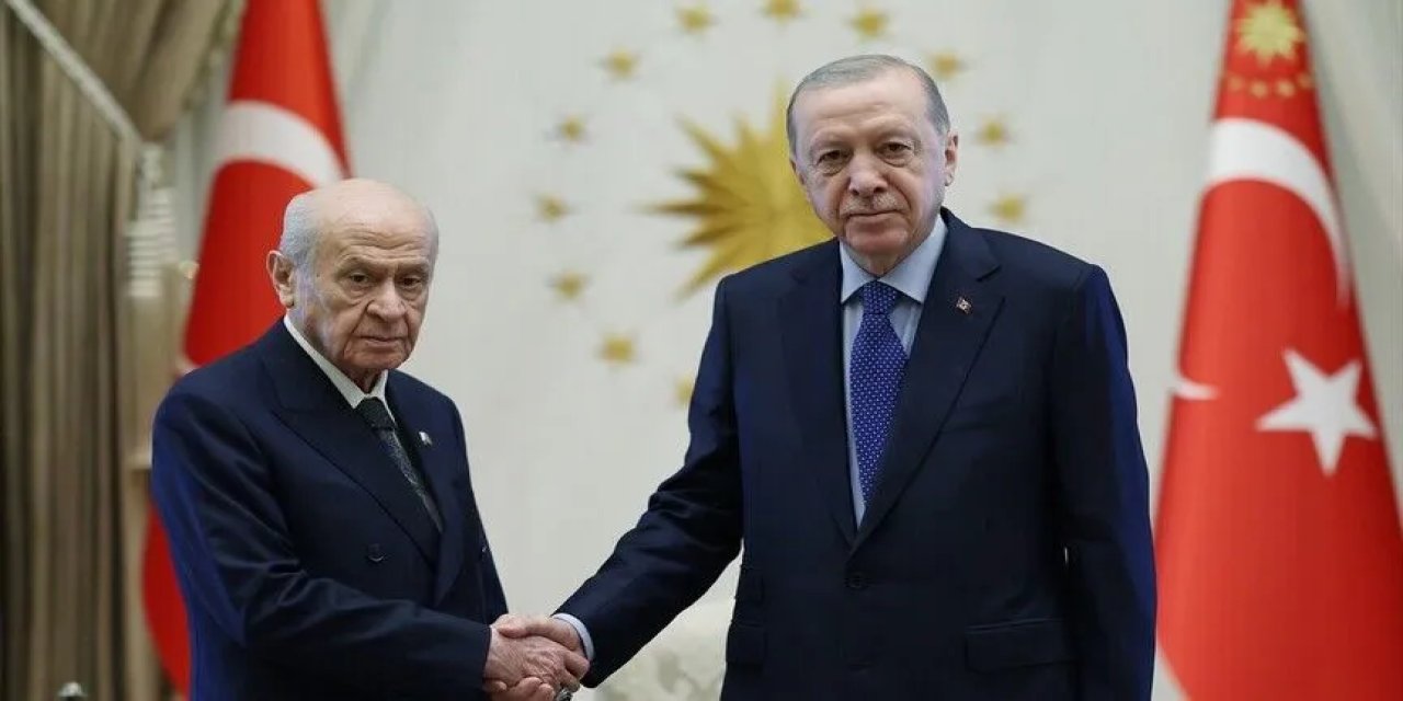 Cumhurbaşkanı Erdoğan, MHP Genel Başkanı Bahçeli'yi kabul etti