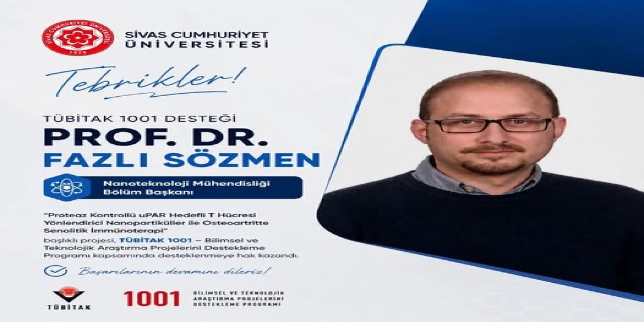 SCÜ'den Osteoartrit tedavisine yenilikçi yaklaşım