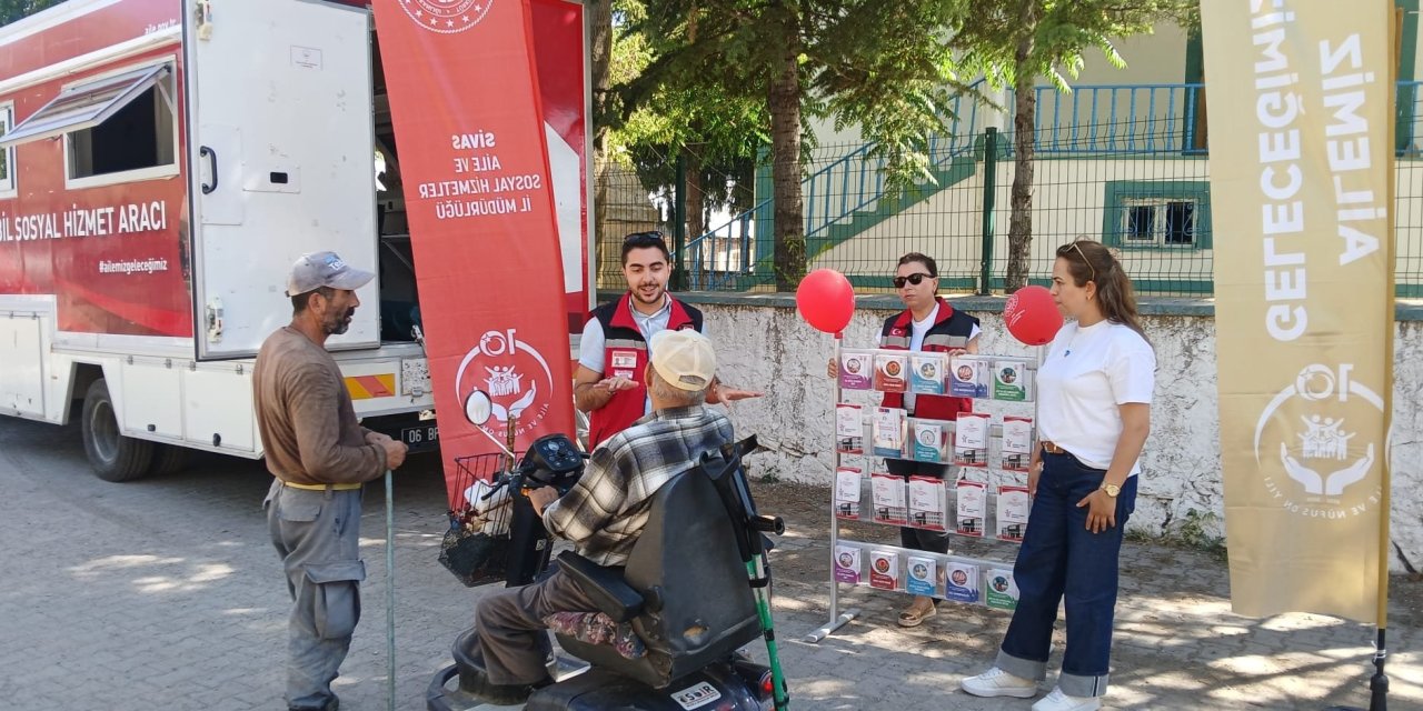 Sivas'ta sosyal hizmetler köylere ulaşacak