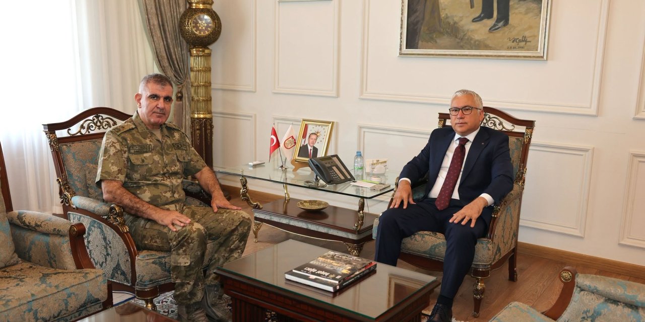 Tuğgeneral Alptekin’den Vali Şimşek’e veda ziyareti