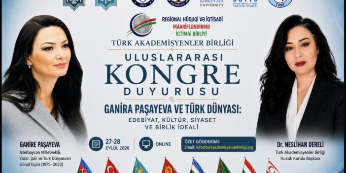 Dr. Neslihan Dereli’den Ganira Paşayeva kongresine davet