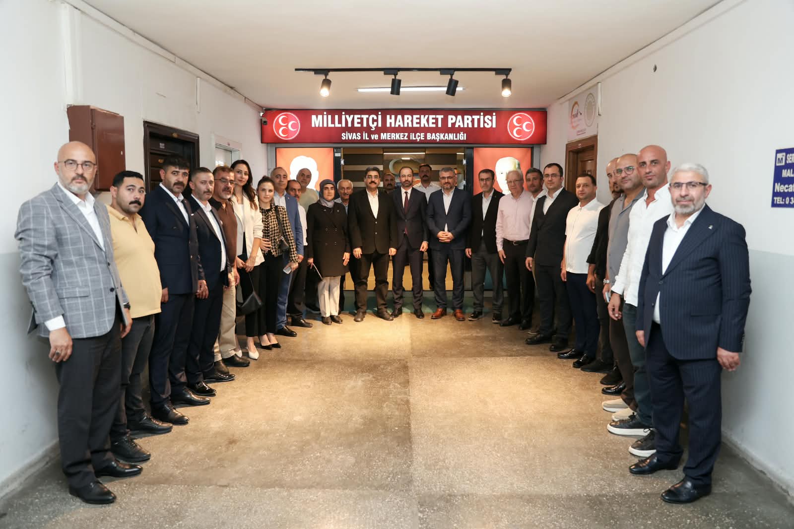 Aksu’dan MHP Sivas İl Başkanı Uygun’a hayırlı olsun ziyareti