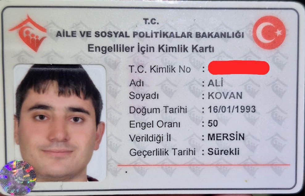 Alihan Kuriş’in kullandığı hat engelli vatandaşın adına çıktı