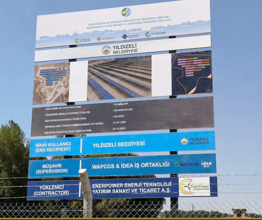 Yıldızeli’nde 500 kW’lık GES için çalışmalar başladı