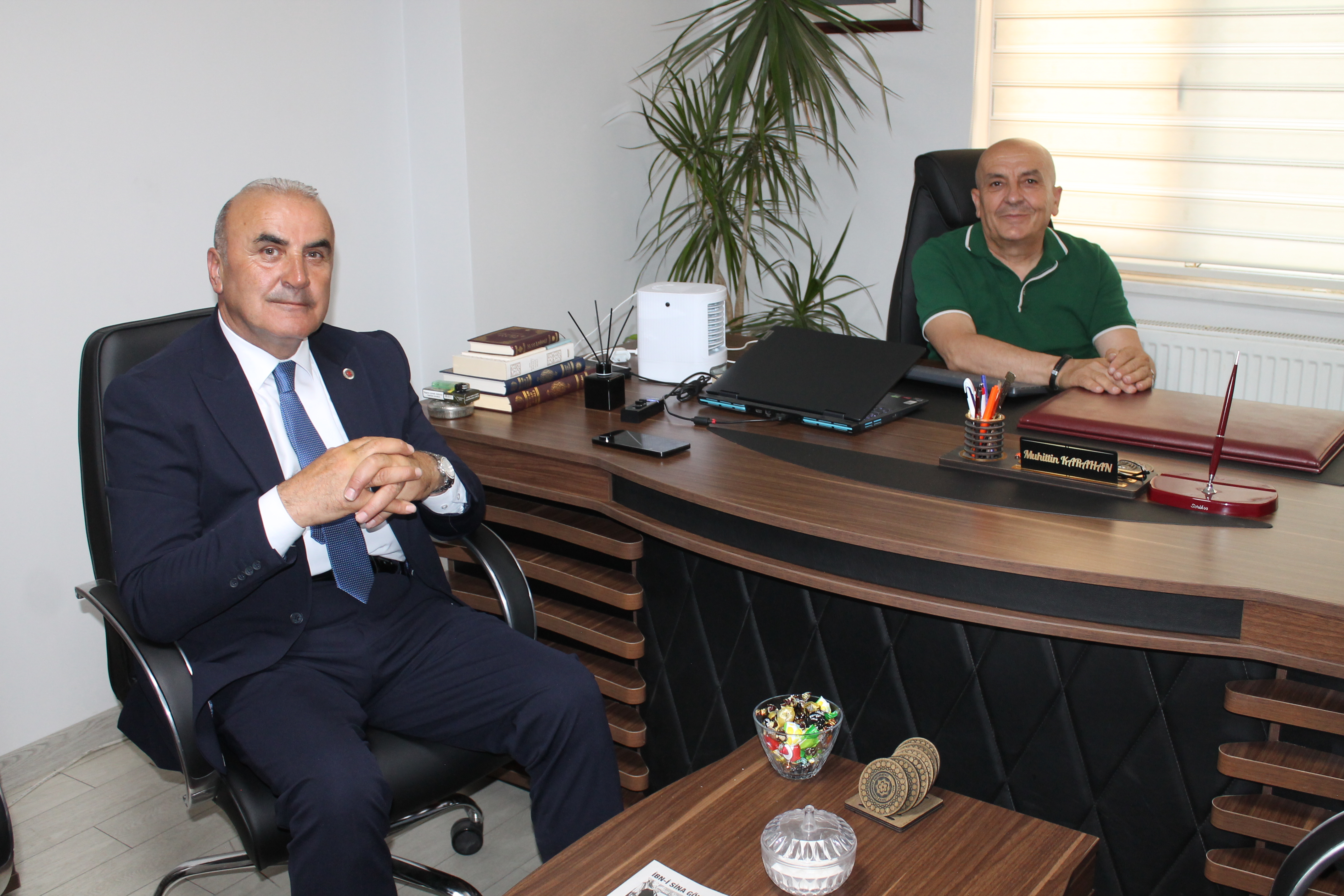 Asarcık Muhtarı Kurgen'den hayırlı olsun ziyareti