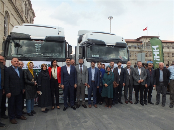 İDLİB´E YARDIM TIRI