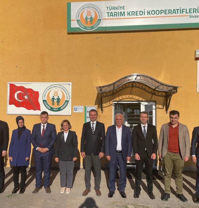 Tarım Kredi yöneticilerinden Sivas’taki kooperatiflere ziyaret
