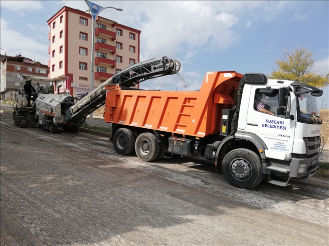 SUŞEHRİ´NDE ASFALT ÇALIŞMASI
