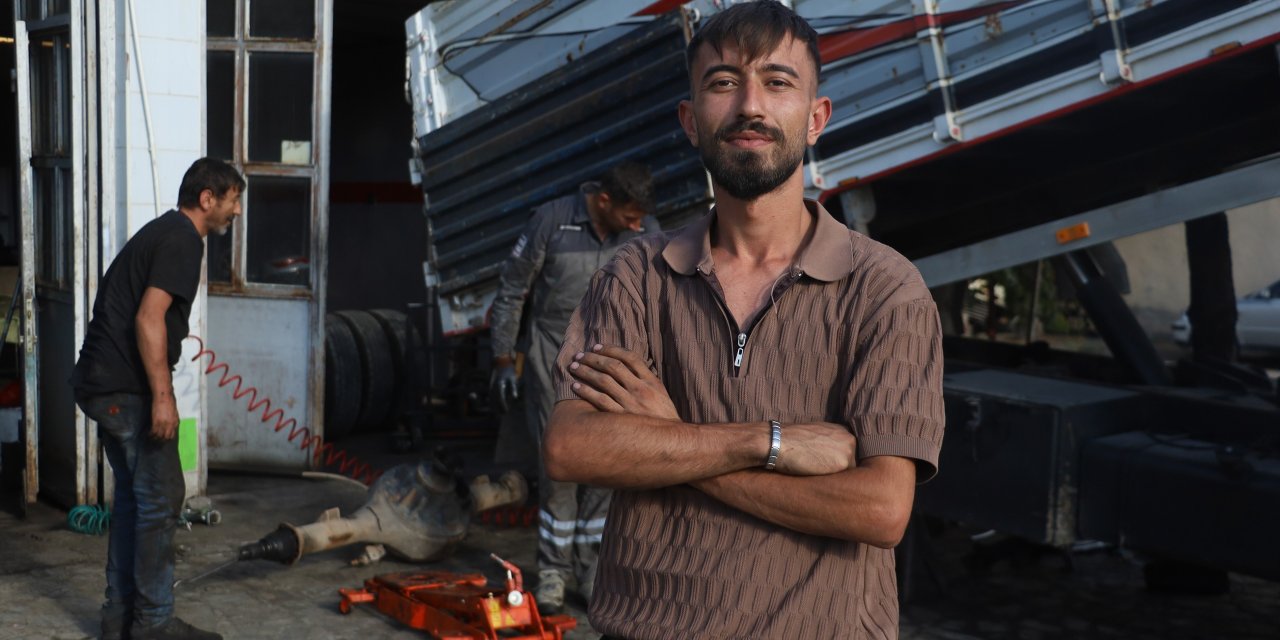 Sivas'ta çöp kamyonunda renkli test sürüşü