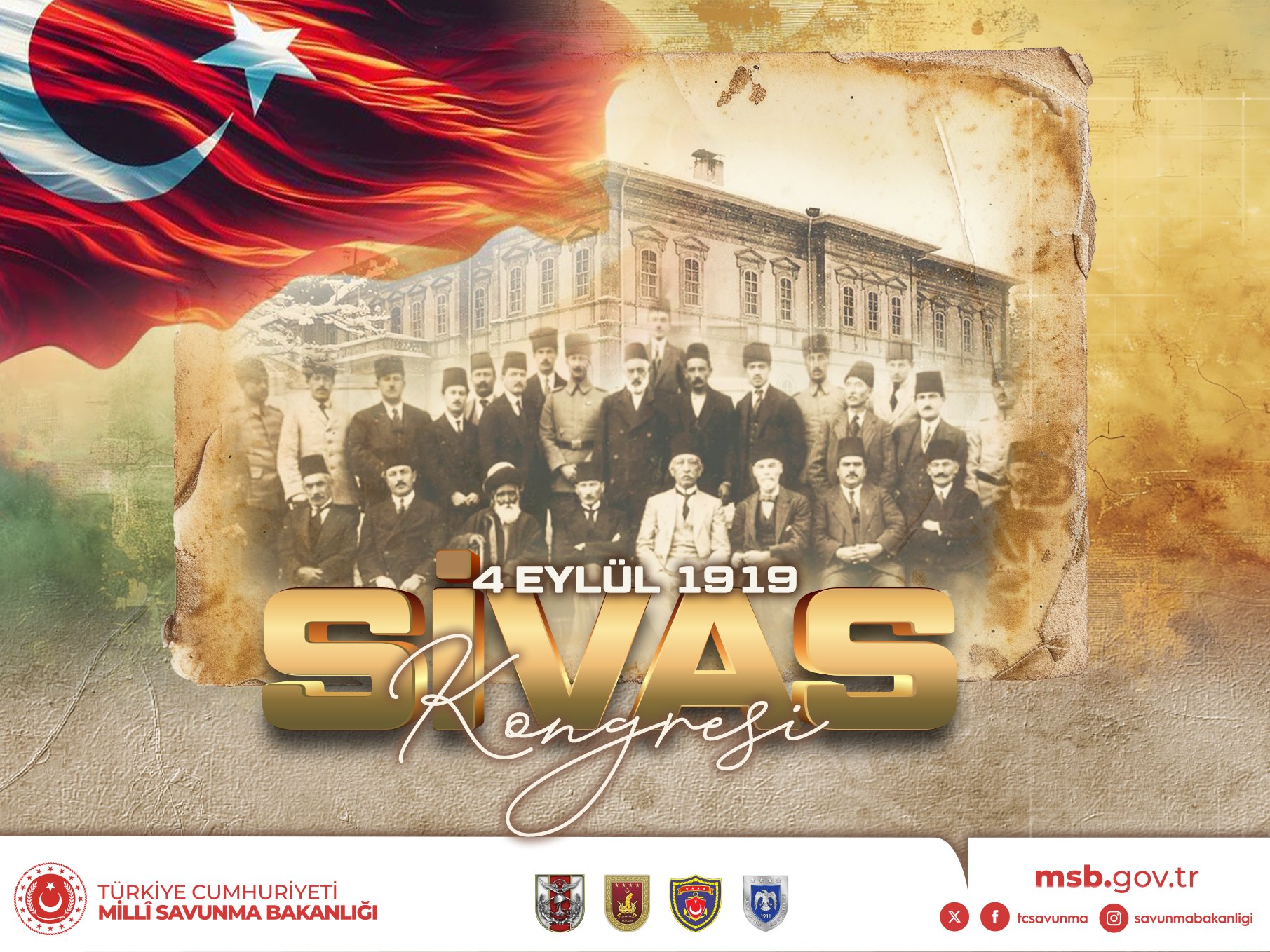 MSB’den Sivas Kongresi’nin 107. yılına anlamlı mesaj