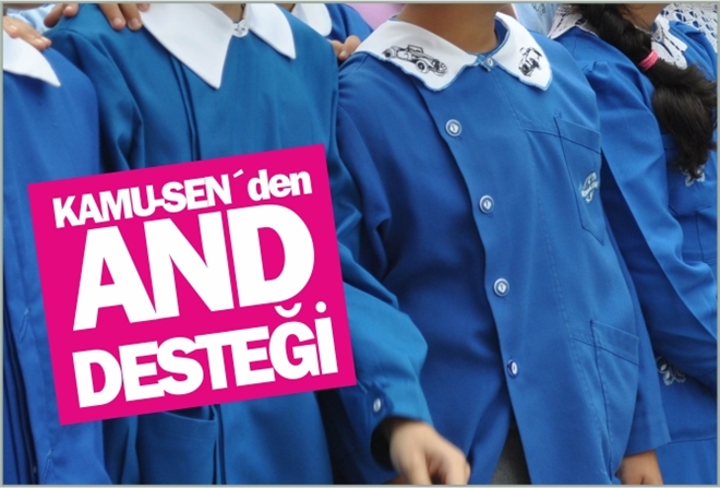 KAMU-SEN´den AND DESTEĞİ