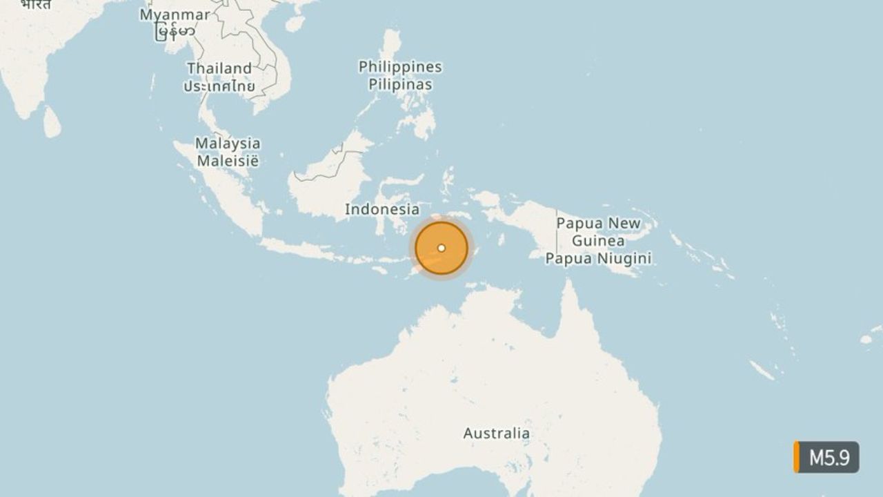Doğu Timor açıklarında 5,9 büyüklüğünde deprem
