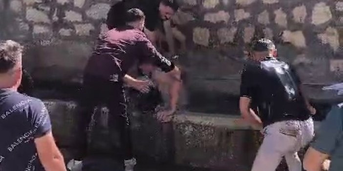 Sivas’ta asırlık düğün geleneği: Damadı çeşmenin yalağına sokuyorlar