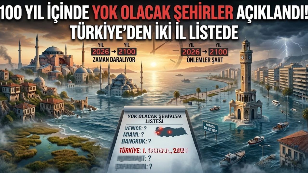 100 yıl içinde yok olacak şehirler açıklandı! Türkiye'den iki il listede