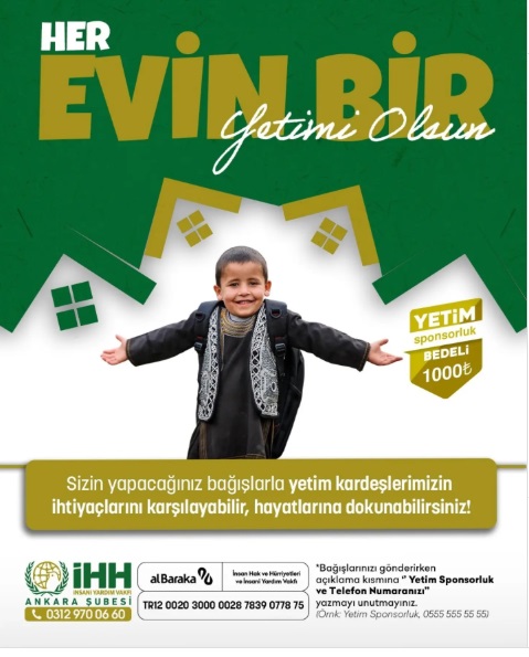 Bir yetime umut olmak için çağrı