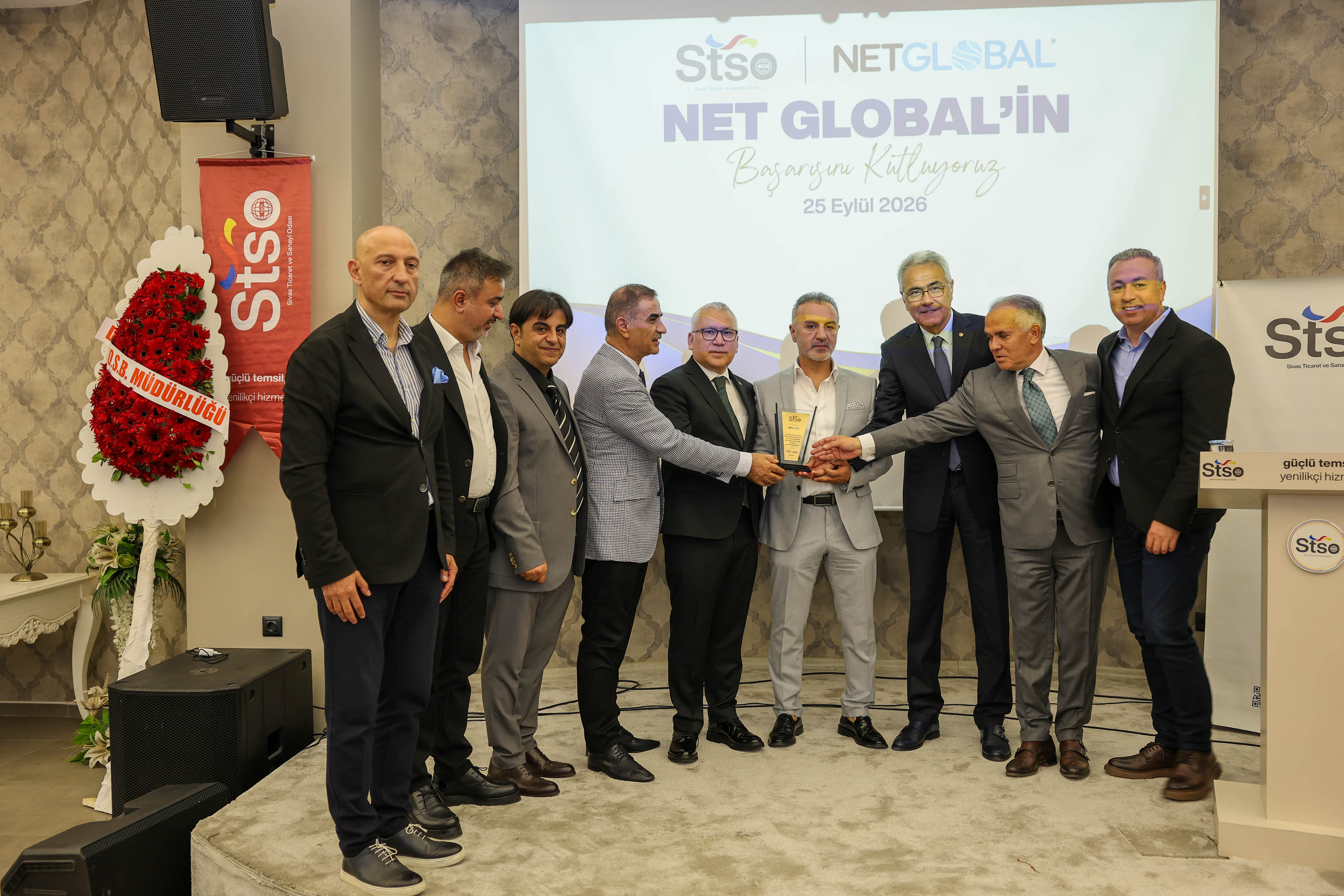 Sivas’tan halka arz edilen ilk şirket Net Global’e plaket