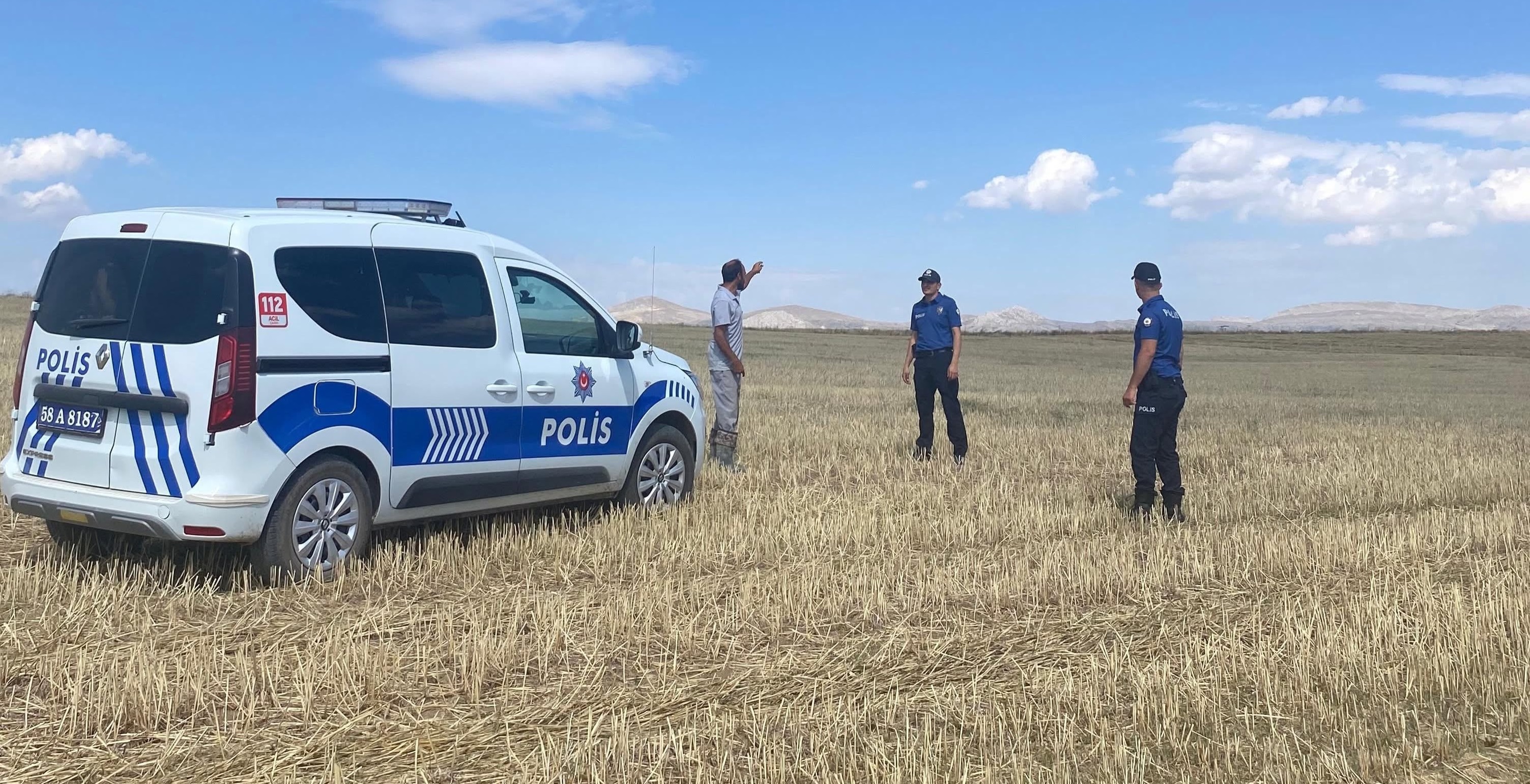 Sivas'ta anız yaktılar, 55 bin lira ceza yediler