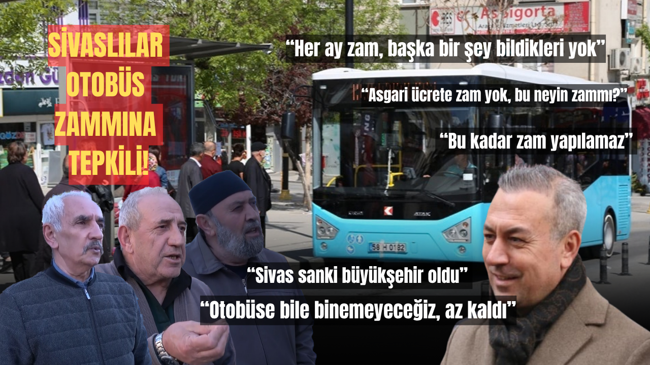 Sivas’ta ulaşım zammı sonrası tepki yağıyor