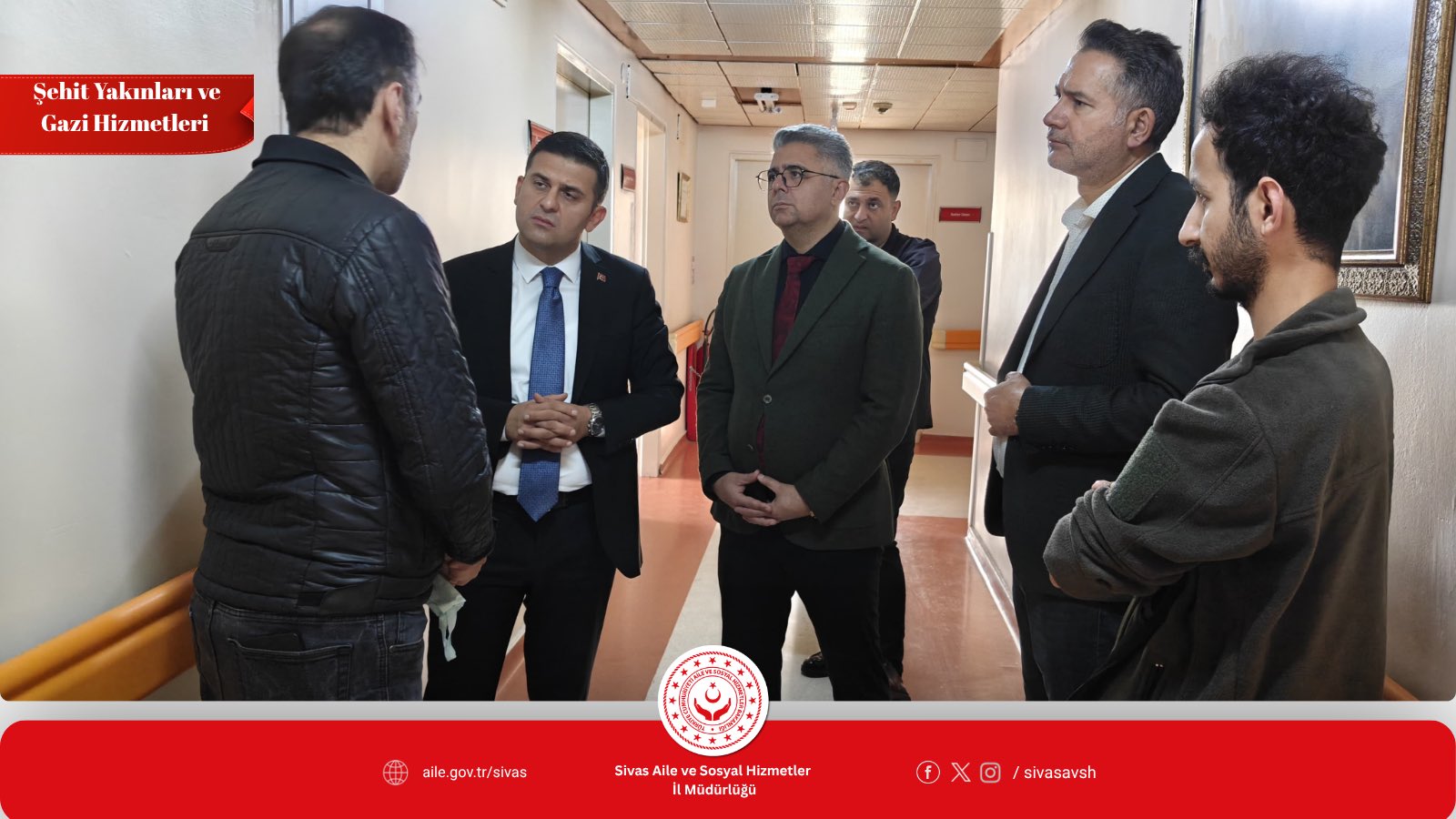 Sivas’ta Tedavi Gören Kıbrıs Gazisi Mustafa Şimşek’e Anlamlı Ziyaret!