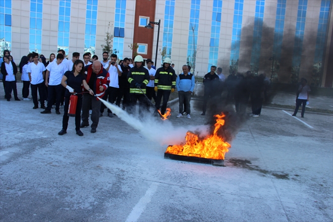 NUMUNE´DE YANGIN TATBİKATI