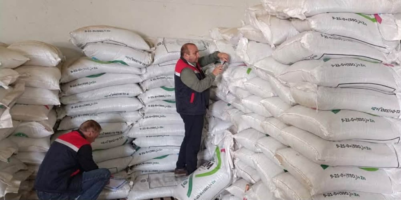 Sivas'ta gübre bayileri denetlendi