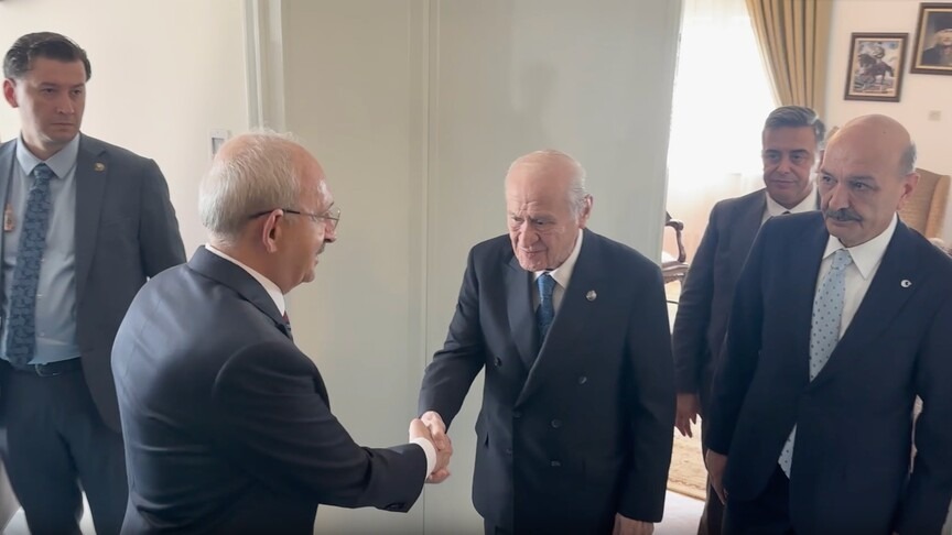 Bahçeli ile Kılıçdaroğlu bir araya geldi