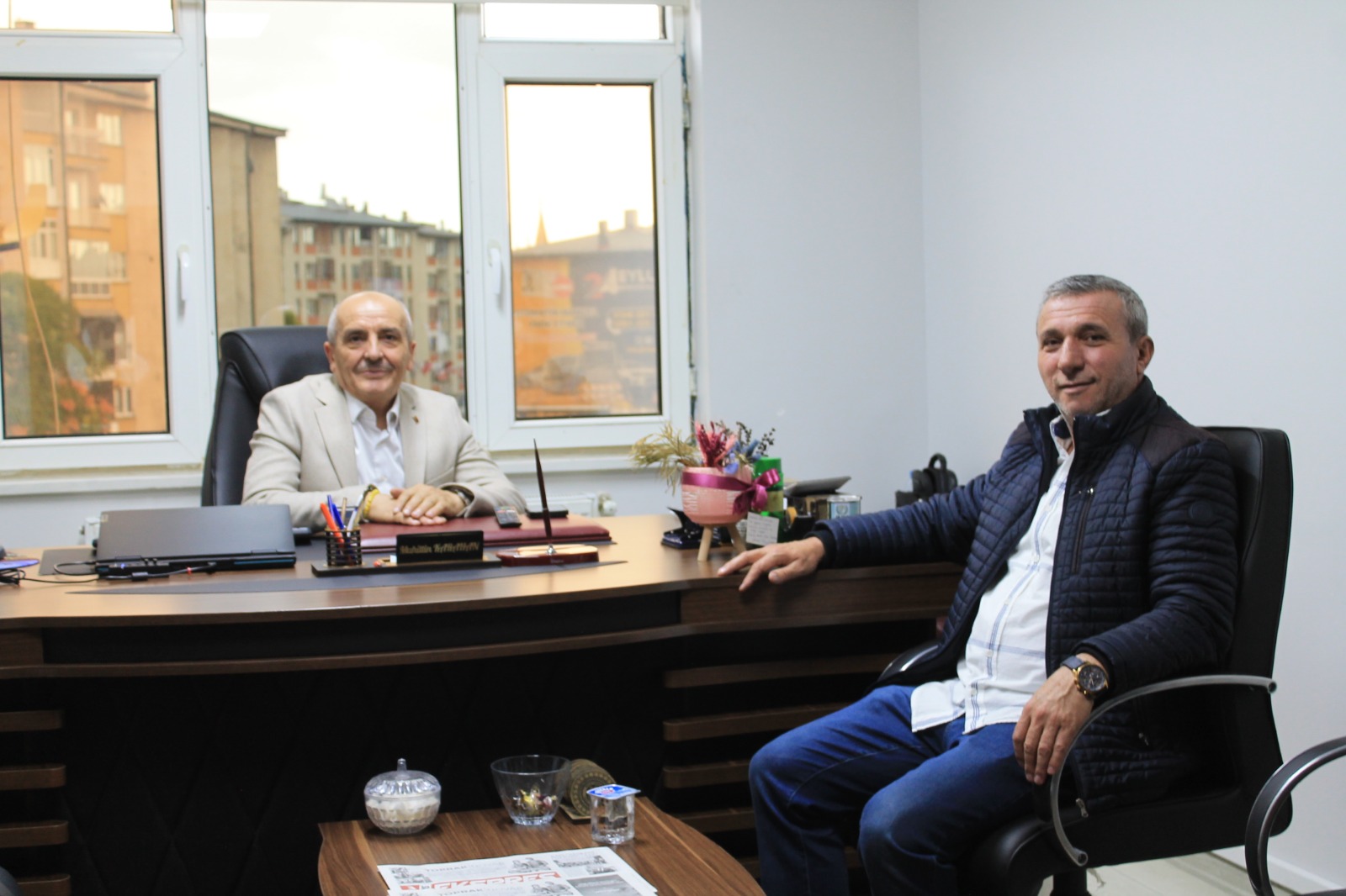 İş insanı Seyfettin Ocak’tan Sivas Ekspres’e ziyaret