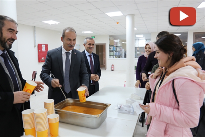 ÖĞRENCİLERE ÇORBA İKRAMI - video