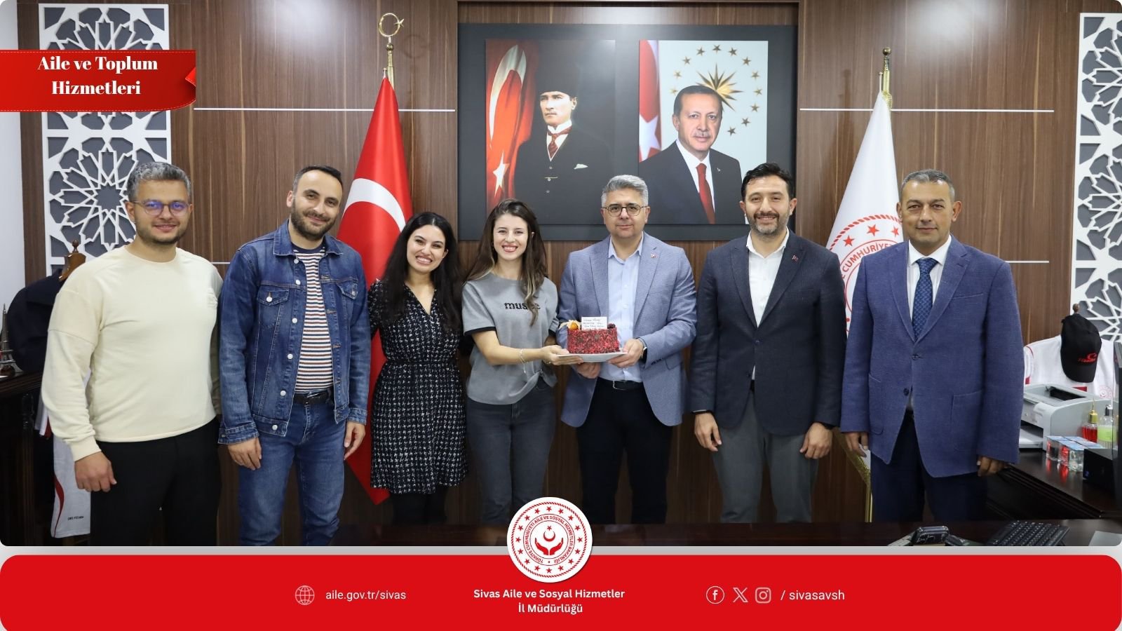 Sivas Aile ve Sosyal Hizmetler İl Müdürlüğü Türkiye birincisi oldu
