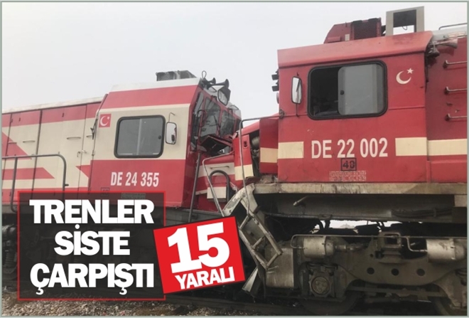 TRENLER KAFA KAFAYA ÇARPIŞTI: 15 YARALI!