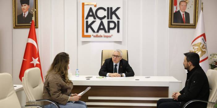 Sivas Valisi Şimşek vatandaşı dinledi, talepleri not aldı