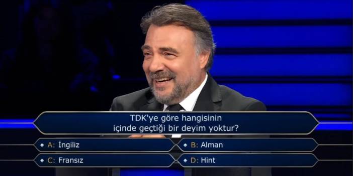TDK'ye Göre Hangi Milletin Adı Deyimlerde Geçmez? Kim Milyoner Olmak İster'in 1 Milyon TL'lik Sorusu