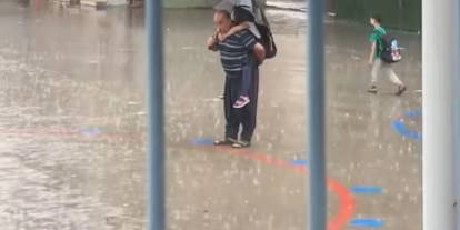 Alkışlar dede ve torununa