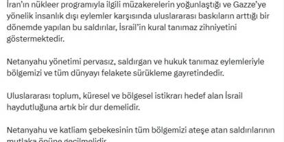 İsrail'in İran'a düzenlediği saldırılar provokasyondur