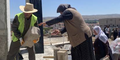 Sivas'ta İmece Usulü Cami İnşaatı