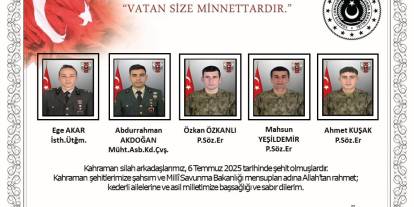 Pençe- Kilit Harekatı Bölgesinden Acı Haber: 5 Şehit