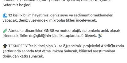 Türkiye Arktik Araştırmalarına 5. Kez Yola Çıktı