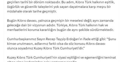 İletişim Başkanı’ndan Kıbrıs Mesajı
