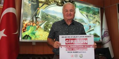 Giresun’un “Yiğit Giresun” unvanı için 200 bini aşkın imza