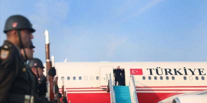 Erdoğan, Azerbaycan'ın başkenti Bakü'ye gitti