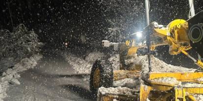 Kardan kapanan Ordu-Sivas kara yolu açıldı