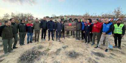 Şehit düşen 20 asker için fidan dikildi