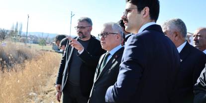 Sivas’ta Alarm Veren Gölü Vali Şimşek İnceledi