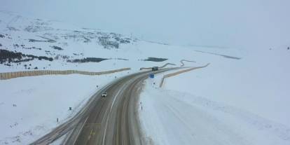 Sivas-Erzincan Hattında Kar Yağışı Etkili Oldu