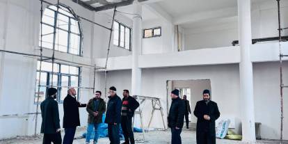 Kazanpınar Köyünde Cami İnşaatı Devam Ediyor