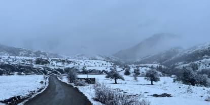 Sivas'ın Karadeniz'e açılan kapısına kar yağdı